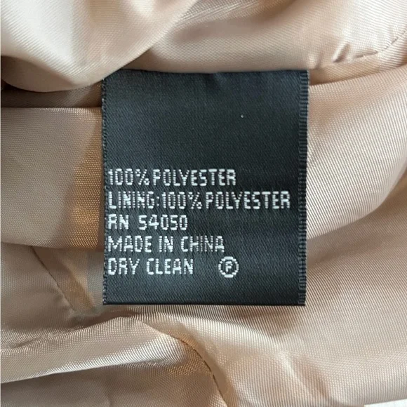 Kasper Zebra Print dressy Coat Jacket Women’s Brown Beige 3/4 Sleeve size 14 - Picture 11 of 14